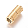 304 Stainless Steel Magnetic Clasps with Glue-in Ends X-STAS-G203-09G-1