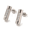 Column 304 Stainless Steel Stud Earrings EJEW-D101-03P-1