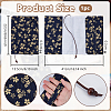 Flower Pattern Cloth Book Covers AJEW-WH0460-151-2