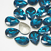 Pointed Back Glass Rhinestone Cabochons X-RGLA-T081-13x18mm-14-1