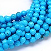 Natural Magnesite Round Bead Strands TURQ-E022-38C-6mm-1