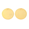 925 Sterling Silver Blank Flat Round Charms STER-F057-01G-01-1