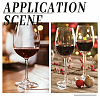 20pcs Acrylic Wine Glass Charms AJEW-BC0003-69-7