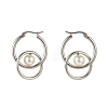 304 Stainless Steel Hoop Earrings EJEW-G261-03-3