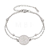 304 Stainless Steel Multi-strand Bracelets SA-CBA7739-02P-4