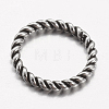 925 Thailand Sterling Silver Soldered Closed Jump Rings STER-P005-13-1