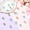 20Pcs Acrylic Flower Charms TACR-YW0003-18C-1