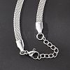 Tarnish Resistant Stainless Steel Network Chains/Mesh Bracelets Bracelets BJEW-I274-13S-5