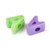 UV Plating Opaque Acrylic European Beads OACR-M027-03A-3