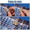 8Pcs 2 Colors Zinc Alloy Cufflinks BUTT-GL0001-03-4