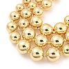 CCB Multi Layer Geometric Metal Round Bead Necklaces NJEW-K261-10G-3