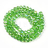 Electroplate Glass Beads Strands X-EGLA-A044-T6mm-B11-3