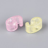 Luminous Frosted Transparent Acrylic Beads TACR-T029-21G-3