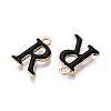 Rack Plating Alloy Enamel Pendants ENAM-T024-53R-G-2