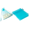 100Pcs Rectangle Organza DIY Craft Drawstring Bags PW-WG69155-19-1