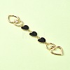 Alloy Enamel Heart Link Bag Chain FIND-YW00003-01-1