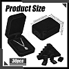 30Pcs Rectangle Velvet Big Pendant Display Boxes CON-GO0001-22-2