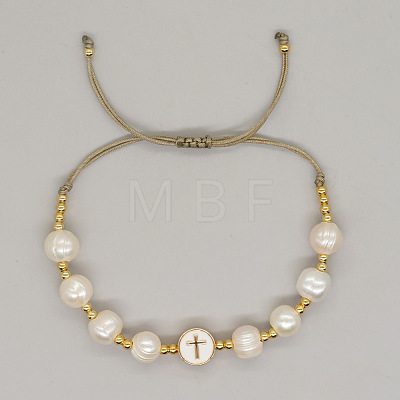 Adjustable Plastic Imitation Pearl Beaded Bracelets XT4203-3-1