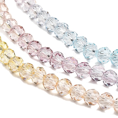 Transparent Painted Glass Beads Strands X1-DGLA-A034-T3mm-A15-1
