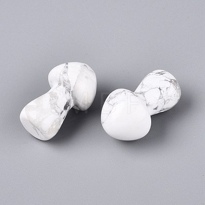 Natural Howlite Mushroom Display Decorations G-Q602-03R-1