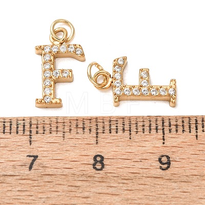 304 Stainless Steel with Crystal Rhinestone Charms RB-CBA5270-11G-F-1