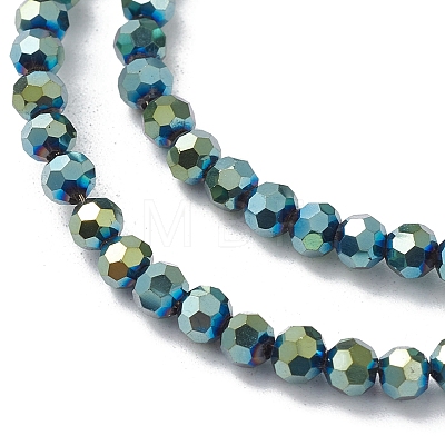 Electroplate Glass Beads Strands EGLA-K015-10C-1
