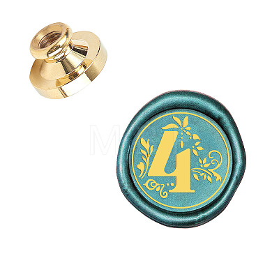 Wax Seal Brass Stamp Head AJEW-WH0130-874-1