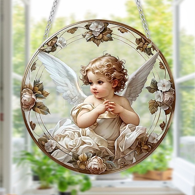 Angel Acrylic Window Hanging Ornaments PW-WG8924B-01-1