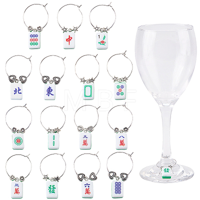 110Pcs 2 Styles Resin Pendants RESI-BM0001-16-1