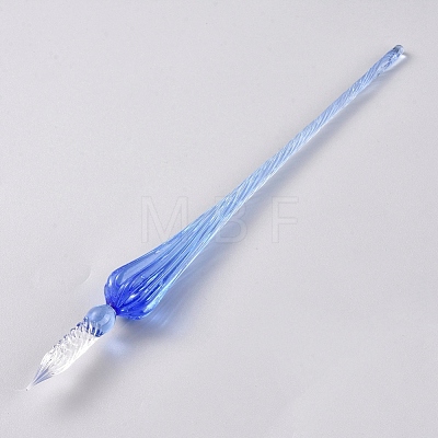 Handmade Glass Dip Pen AJEW-WH0121-43D-1