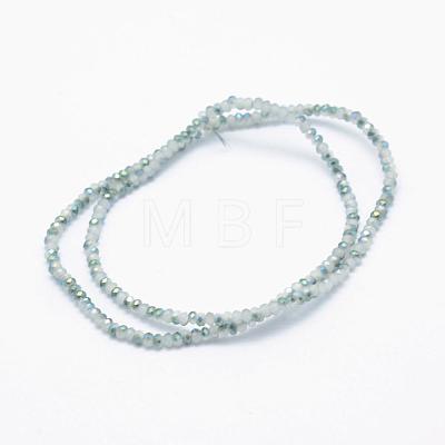 Electroplate Glass Beads Strands EGLA-J144-HP-C01-1