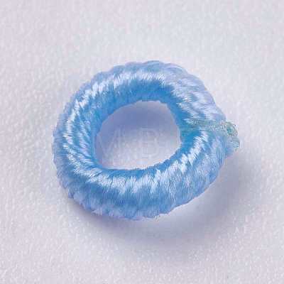 Polyester Cord Beads WOVE-K001-B20-1
