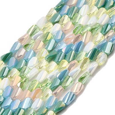 Electroplate Glass Beads EGLA-D300-01A-02-1