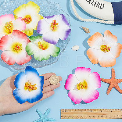 8Pcs 8 Colors Flower EVA Alligator Hair Accessories PHAR-PH0001-24-1