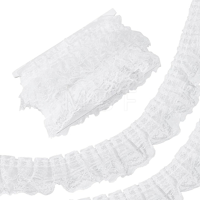 1Pc Organza Flower Lace Ribbon OCOR-NB0002-85A-1