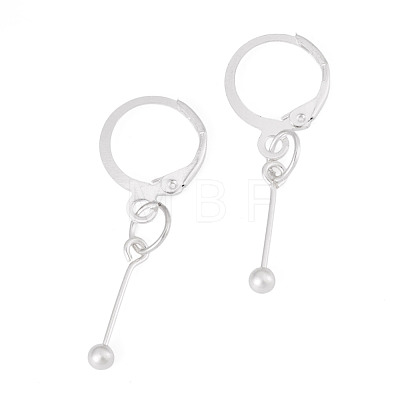 Brass Leverback Earring Findings EJEW-TAC00032-1