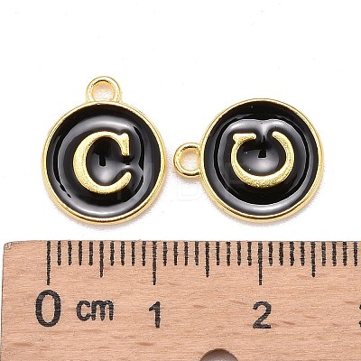 Golden Plated Alloy Charms LS-ENAM-S118-02C-1