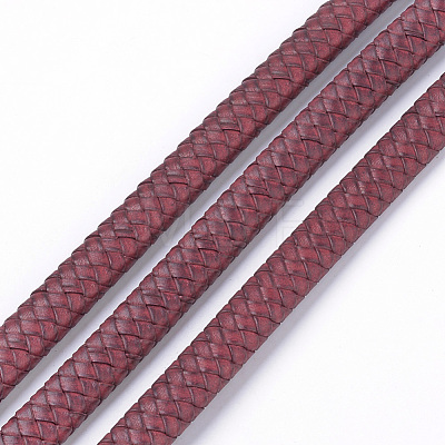 Leather Braided Cords WL-R009-12x6-04-1