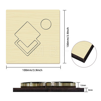 Wood Cutting Dies DIY-WH0178-078-1