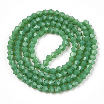 Opaque Solid Color Imitation Jade Glass Beads Strands EGLA-A039-P2mm-D07-1