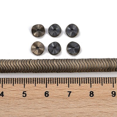 Electroplated Synthetic Non-magnetic Hematite Beads Strands G-H020-M01-21-1