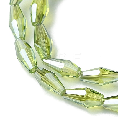 Transparent Electroplate Glass Beads X1-GLAA-K064-05A-PL04-1