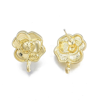 Alloy Stud Earring Findings PALLOY-N150-80LG-1