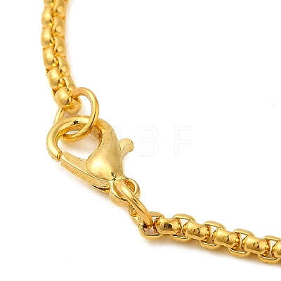 Angel Shape Rhinestone Pendant Necklace with Zinc Alloy Box Chains NJEW-G118-03G-1