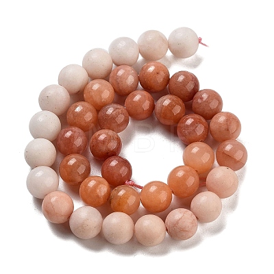 Natural Pink Aventurine Beads Strands G-B095-A02-02-1