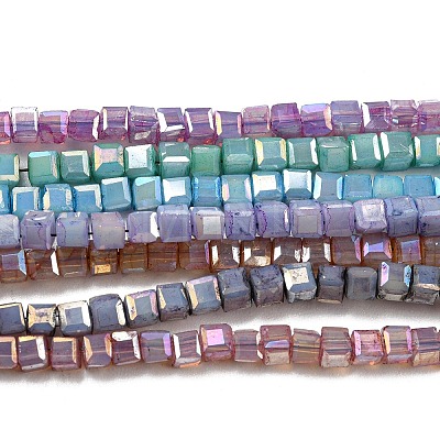 Baking Painted Glass Beads Strands DGLA-F002-05-1