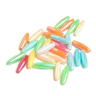 Spagetti Beads Plating Acrylic Beads PL9027-1
