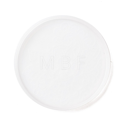 DIY Flat Round Cup Mat Silicone Molds DIY-E036-06-1