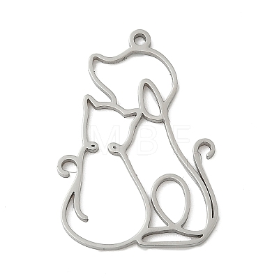 304 Stainless Steel Pendants STAS-F326-19P-1