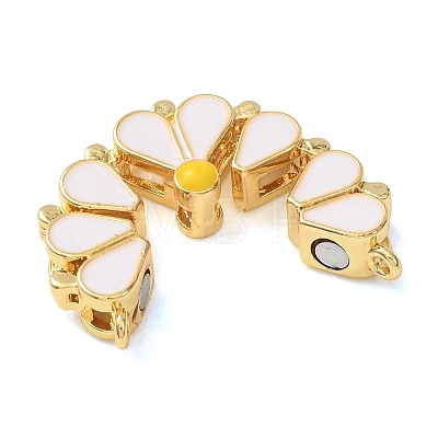 Brass Enamel Pendants CU-CBA2C2D-01G-1